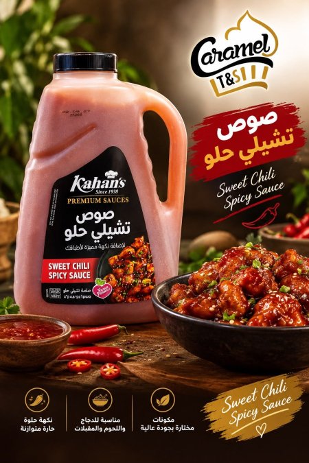 صلصة تشيلي حلو 4.6 كغم كاهان